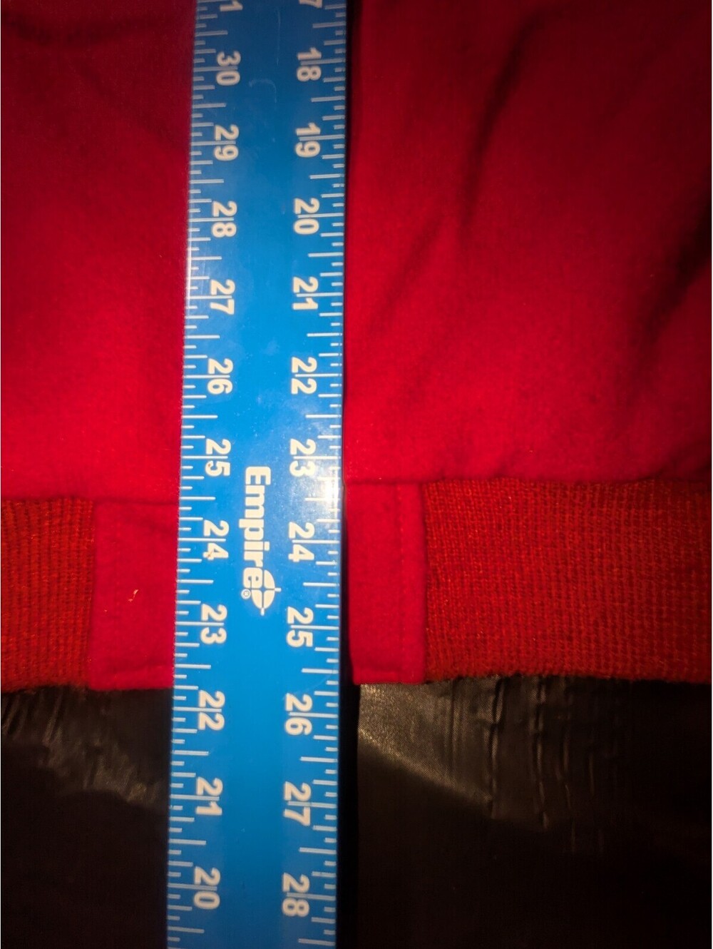 Vintage Planet Hollywood Jakarta Mens Varsity Jacket Red Wool blend & leather - Picture 11 of 13
